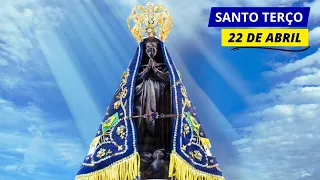 SANTO TERÇO DE APARECIDA DE HOJE - 22/04/2024 | MISTÉRIOS GOZOSOS | SEGUNDA-FEIRA