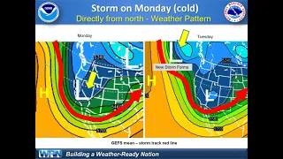 Cold winter storm with heavy precipitation and high wind then atmospheric river - NWS San Diego