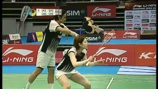 F - XD - Chen H.L./Cheng W.H. vs S.Ikeda/R.Shiota - 2012 Li-Ning Singapore Open