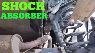 HOW TO REPLACE REAR SHOCK ABSORBER ON PEUGEOT PARTNER (WHEELCHAIR CONVERSION) VEHICLE