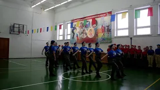 Муниципальный конкурс "Смотр строя и песни" среди юнармейских отрядов (Школа №2)
