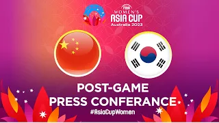 China v Korea - Press Conference | FIBA Women's Asia Cup 2023 - Division A