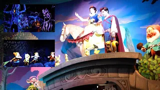 Snow And The Seven Dwarfs Dark Ride Disneyland Paris 4K Summer 2023