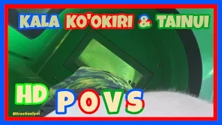 Kala Ko’okiri & Tainui All 3 Body Plunge Slides 60 FPS (HD POVS) Volcano Bay Water Theme Park