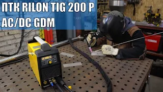 Обзор Меню и настройки /ПТК RILON TIG 200 P AC/DC GDM /vo7sot