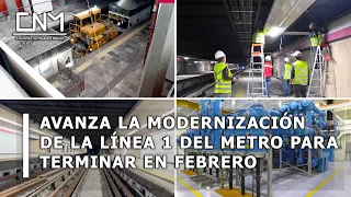 Avances de la modernización de la Línea 1 del metro, 1° semana de febrero 2023