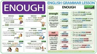 ENOUGH - English grammar lesson