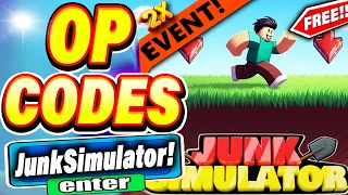 ALL *NEW* SECRET OP CODES In Roblox Junk Simulator Codes!