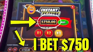 JACKPOT! $750 BETS! ALL BONUS BUYS GETS ME A JACKPOT