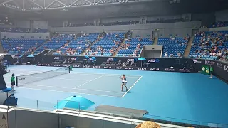 Belinda Bencic in action.