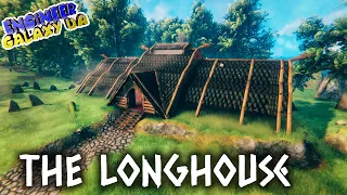 [ Timelapse ] Longhouse. Як побудувати великий будинок вікінгів з каміном Valheim