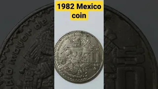 1982 Mexico coin, #shorts ,#rare ,#antique ,#mexico ,#coins