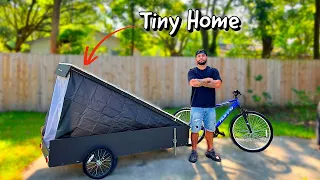 Building A Pop Up Bike Camper For A Homeless Guy | Full Build