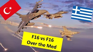 TURKISH F16 vs GREEK F16. Interception breakdown. Understand the mission.