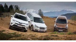 TEST Kia Sportage - Toyota RAV4 Hybrid - Subaru Forester - ENG SUB - GARAZ.TV