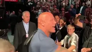 The Rock Entrance at UFC 244 with the BMF belt