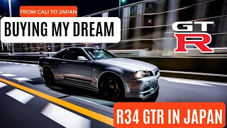 BUYING MY SKYLINE R34 GTR IN JAPAN!!!