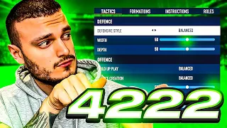 The 4222 is the new META 🔥 Best FC24 Custom Tactics ✅