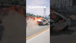 Nissan GT-R Crash Flashback - BeamNG.Drive