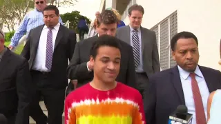 Zachary Cruz walks out of Broward jail