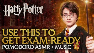 2h Relaxed EXAMS STUDY SESSION 😮‍💨📚 Harry Potter Pomodoro Timer, Hogwarts ASMR Sounds Productivity