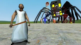 GRANNY VS TREVOR HENDERSON CREATURES!! Garry's Mod Sandbox