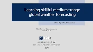 [Paper Review] Learning skillful medium-range global weather forecasting(GraphCAST)