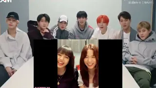 Monsta X reaction to Blackpink jisoo being a chaotic crackhead [fanmade]