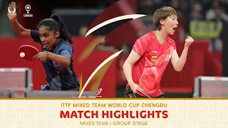 China vs France | Group | Stage 2 | ITTF Mixed Team World Cup 2023