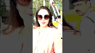 Hema Malini Spotted At Airport #hemamalini #spotted #airport #shorts #viral #reels #shortvideo