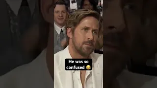 Ryan gosling's HILARIOUS reaction to winning best song!