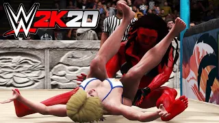 Power Girl v Red She-Hulk! - WWE 2K20 Requested Beach Party Falls Count Anywhere Match