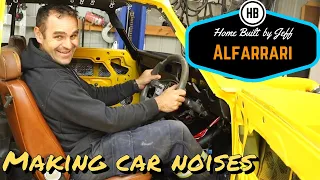 Making broom broom noises - Ferrari engined Alfa 105 Alfarrari build part 170