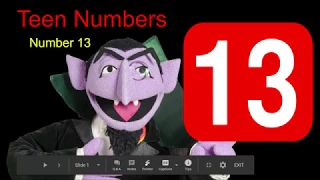 Teen Numbers- number 13