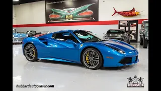 2018 Ferrari 488 Spider Corsa Blue