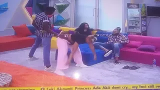 BBNaija: Sammie Rocks Queen Big @$$ as the dance