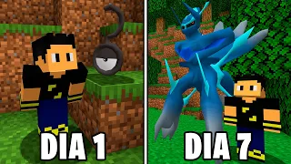 Sobrevivi 7 Dias com Pokémon Secretos no Minecraft Pixelmon - O FILME