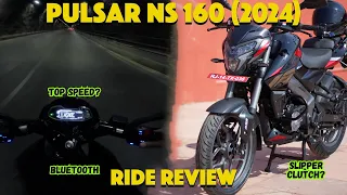 RIDE REVIEW OF PULSAR NS 160 (2024) | TOP SPEED & FEATURES EXPLAINED |