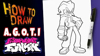 HOW TO DRAW FRIDAY NIGHT FUNKIN AGOTI MODE | STEP BY STEP | como dibujar a agoti de fnf