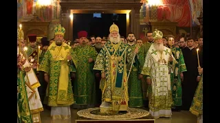 Вечернее богослужение накануне дня памяти прп. Кукши Одесского