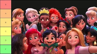 Ranking Disney Princesses and Leading Ladies! -   Tier List