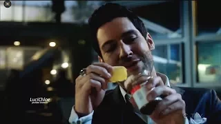 Lucifer 3x04 Luci Eating Chips /crisps - They Found the Weapon Season 3 Episode 4 S03E04