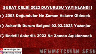 Askerlik Şubat Celbi 2023 MSB Duyurusu Yayınlandı | Mehmetçiğin Sesi