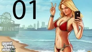 Grand Theft Auto 5 GTA 5 Walkthrough Part 1 FIRST HOUR Let's Play No Commentary 1080p Gameplay