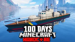 I Survived 100 Days on a BOAT in a Zombie Apocalypse in Hardcore Minecraft