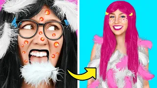 Transformando a Wandinha NERD em uma GAROTA DELICADA! Itens Malucos Para Conquistar O Crush