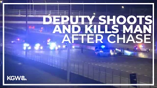 Clackamas County deputy shoots, kills man on I-205 after chase