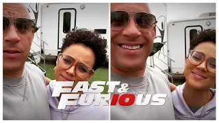 Fast & Furious 10: Vin Diesel & Nathalie Emmanuel On Set 🎥