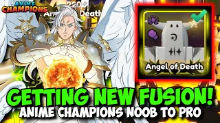 Getting the New Fusion Unit ANGEL OF DEATH in Anime Champions! F2P Noob To Pro Day 112