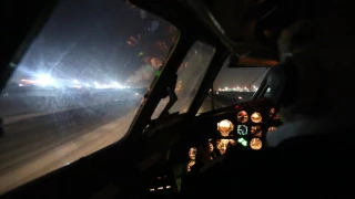 Взлет Ту-154 из Внуково / Tupolev Tu-154m Take off from UUWW (Cockpit view)